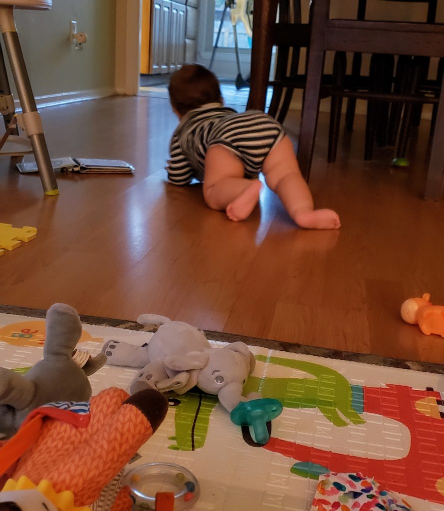 crawling baby